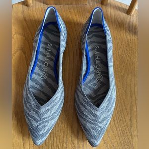 Rothy’s The Point in retired Grey Zebra